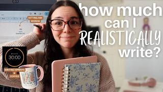 ⋆˙⟡ how much can I *REALISTICALLY* write in a day 📜 | writing vlog