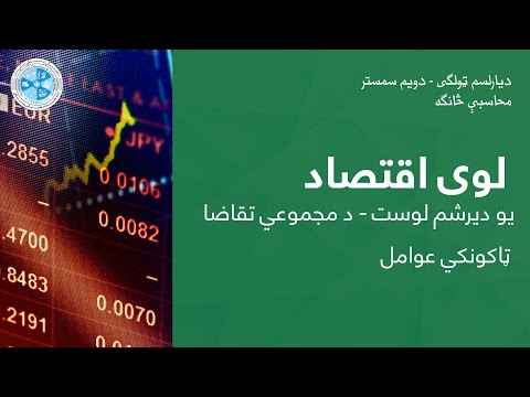 Macro Economy – Lesson 31 |    لوی اقتصاد – ۳۱ لوست – د مجموعي تقاضا ټاکونکي عوامل