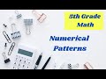 Savings Account and Numerical Patterns Quiz