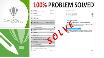 FIX Cant Save,Copy, Export in corel draw x7 problem solved. 100% Working