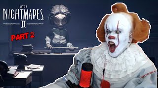 PENNYWISE PLAYS LITTLE NIGHTMARES! The Teacher is here! - Part 2 | Prince De Guzman