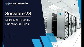 REPLACE Built-In Function In IBM i