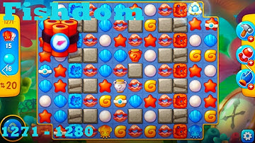 Fishdom Level 1271 - 1280 HD Walkthrough | 3 - match game | gameplay | android | ios | pc | app