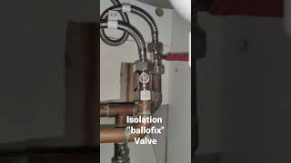 how to turn water off using isolation ballofix valve