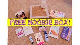 Noobie Box Unboxing   FREE Baby Stuff