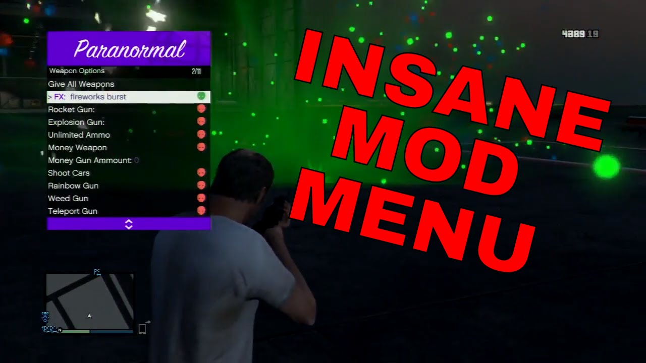 ★AMAZING GTA 5 MOD MENU - Paranormal SPRX - GIVE RP + NON - HOST KICK ...