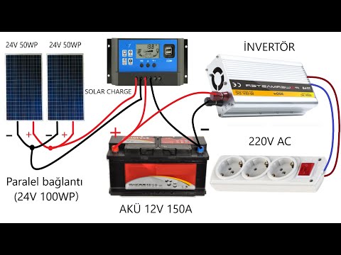 Bedava elektrik üretme - Güneş paneli bağlantısı nasıl yapılır - Solar free energ