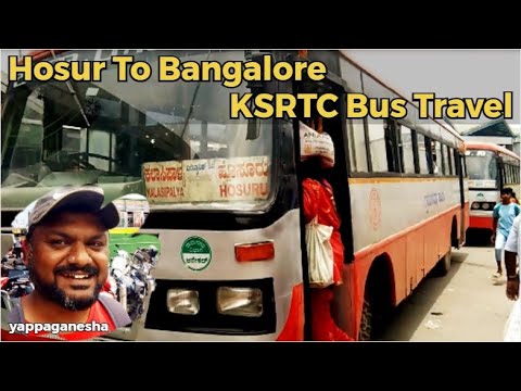 Hosur To Bangalore KSRTC Bus Travel | Distance, Bus Timings and Ticket Fare | #ksrtc