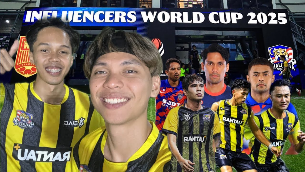 SHAHMI DAN FAIQ MAIN BOLA WAKIL MALAYSIA !! VLOG INFLUENCERS WORLD CUP 2025!!