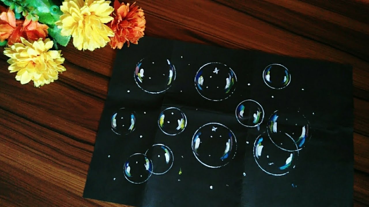 Bubble painting tutorial How to paint bubbles Easy Acrylic