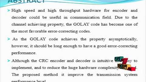 Efficient Single & Double-Adjacent Error Correcting PD - | Final Year Projects 2016 - 2017