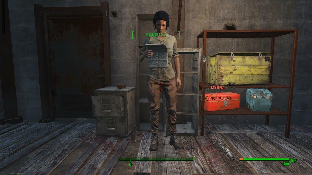 Fallout 4 Myrna gets a synth relay grenade planted in her pocket YouTube