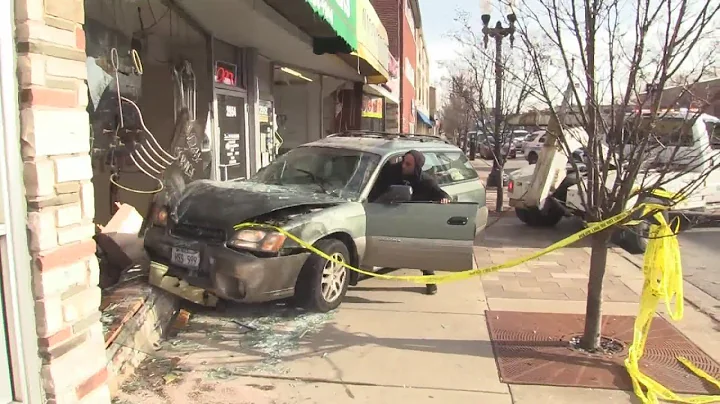 Driver loses control, slams into two stores in West Rogers Park