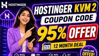 Hostinger Discount Code KVM 2 VPS ₹2,229 OFF 😱 | 12 Month VPS Deal