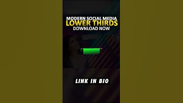 Modern and elegant lower thirds After Effects template  #shorts