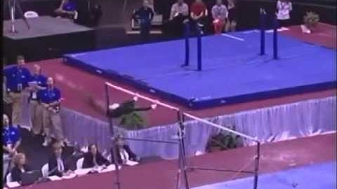 Uneven Bars Jaeger Straddled Gymnastics Video