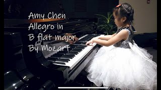 Amy Chen - Allegro in B flat major - Mozart