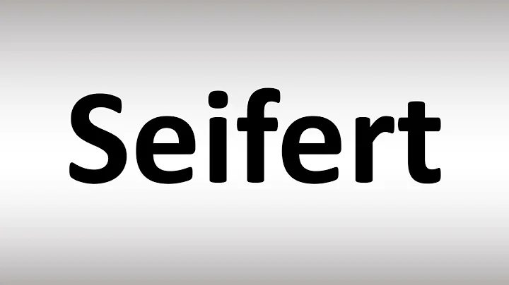 How to Pronounce Seifert