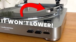 Tone Arm Wont Lower On Audio-Technica At-Lp60