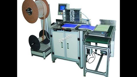 Brand New ZM-DWC520A High Speed Semi Automatic Double Wire Binding Machine From China Manufactor