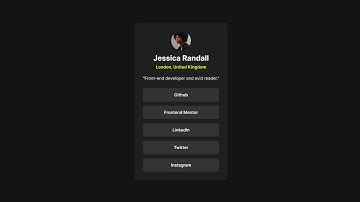 Social Links Profile | Frontend Mentor Challenge (HTML & CSS)