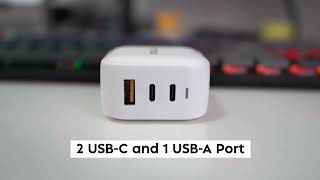 Zyron 66W Gan Charger Travel Adapter, 65W Usb-C Charger
