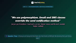 🚀 Day 11 - Polymorphism & Method Overriding | English for Software Engineers