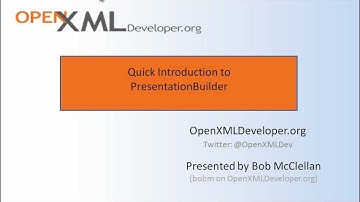 Quick Introduction to PresentationBuilder