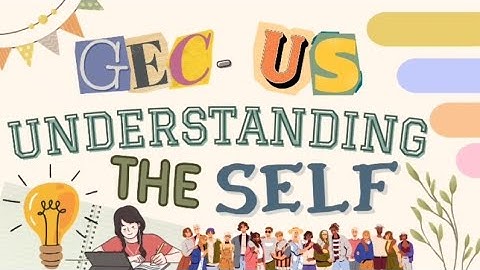 GEC-US UNDERSTANDING THE SELF (ACTIVITY)