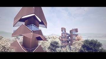 Observation decks concept  Revit/Twinmotion