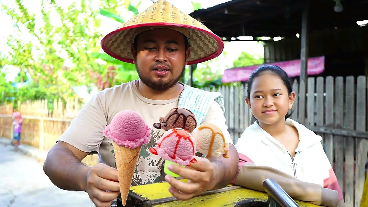 PAPA JUALAN ES KRIM BENERAN Drama Mobil Ice Cream Mainan Anak.. 