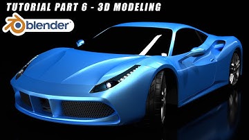 How to Make Ferrari 488 GTB Car in Blender 2.8 - 3D Modeling Tutorial Part-6