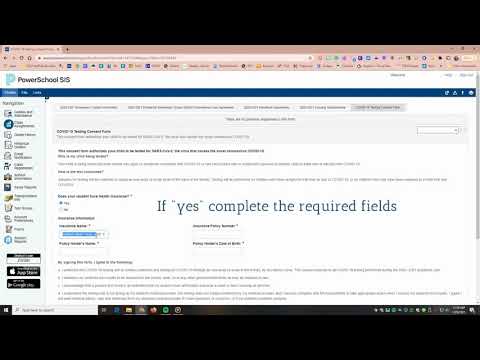 PowerSchool Parent:  COVID:19 Testing Consent Form