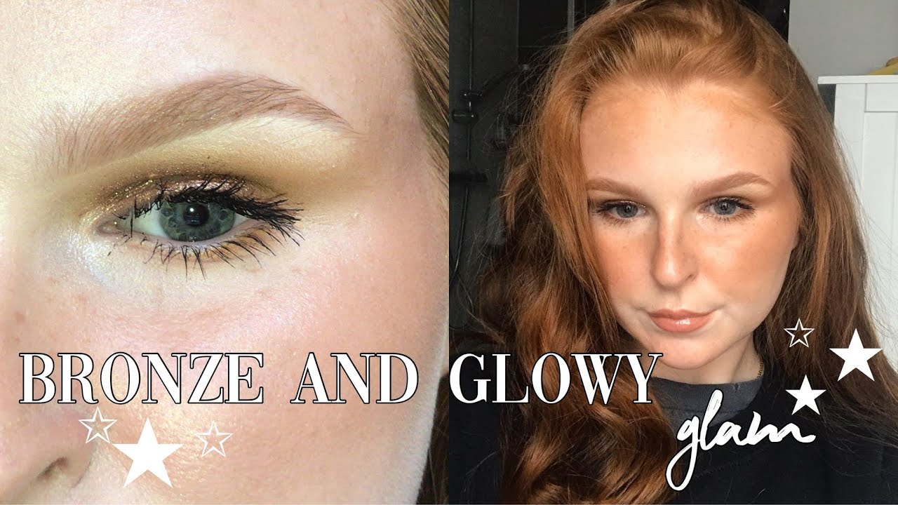bronze and glowy glam makeup tutorial YouTube