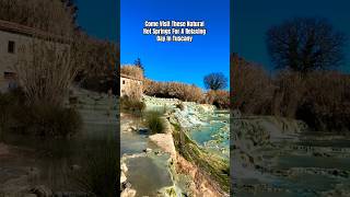 COME RELAX IN THE SATURNIA HOT SPRINGS IN TUSCANY trendingshorts italy tuscany