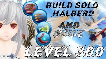Toram Online - Build Solo Halberd and Guide For Solo Level 300