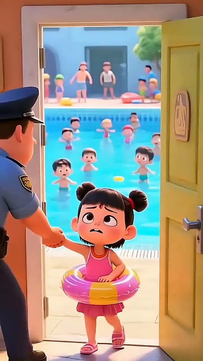 Kau Terlalu Pendek Gak Boleh Berenang Dikolam💧_ _shorts _animasi _kartun_Coffindancesongcover