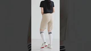 와우캠프 여성골프바지 여름 5부 인밴딩 스판 골프복