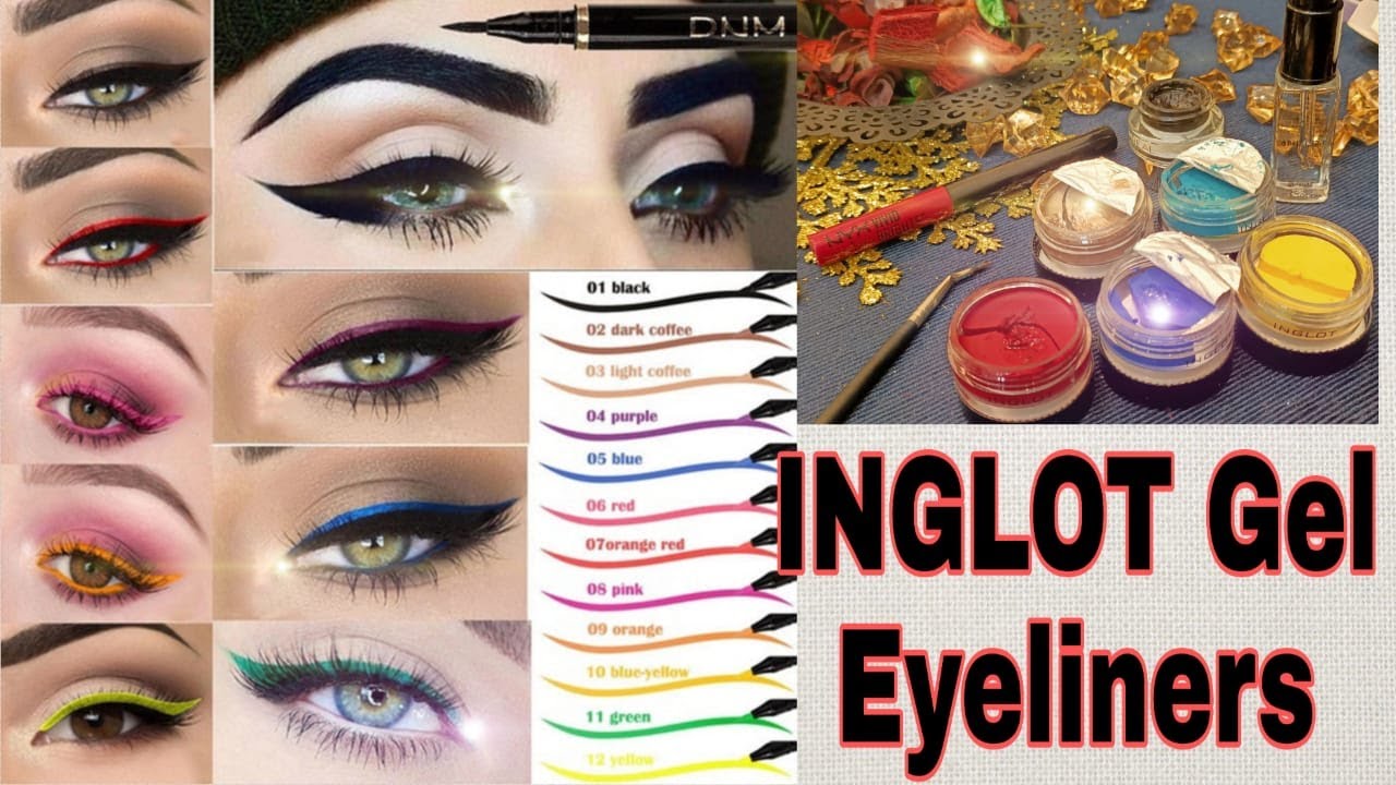 INGLOT Gel Eyeliners Colored Eyeliners YouTube