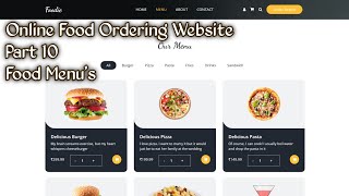 Online Food Ordering Website Part 10 Using Asp.Net C# & Sql Server | User Menu(Products)