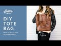 DIY Easy Tote Bag - Feature Cork Fabric or Faux Leather