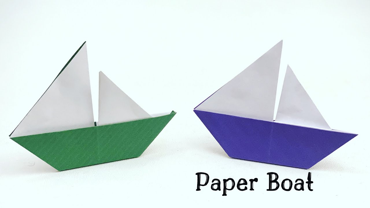 How To Make Easy Paper Sail Boat For Kids / Nursery Craft Ideas / Paper  Craft Easy / KIDS crafts 