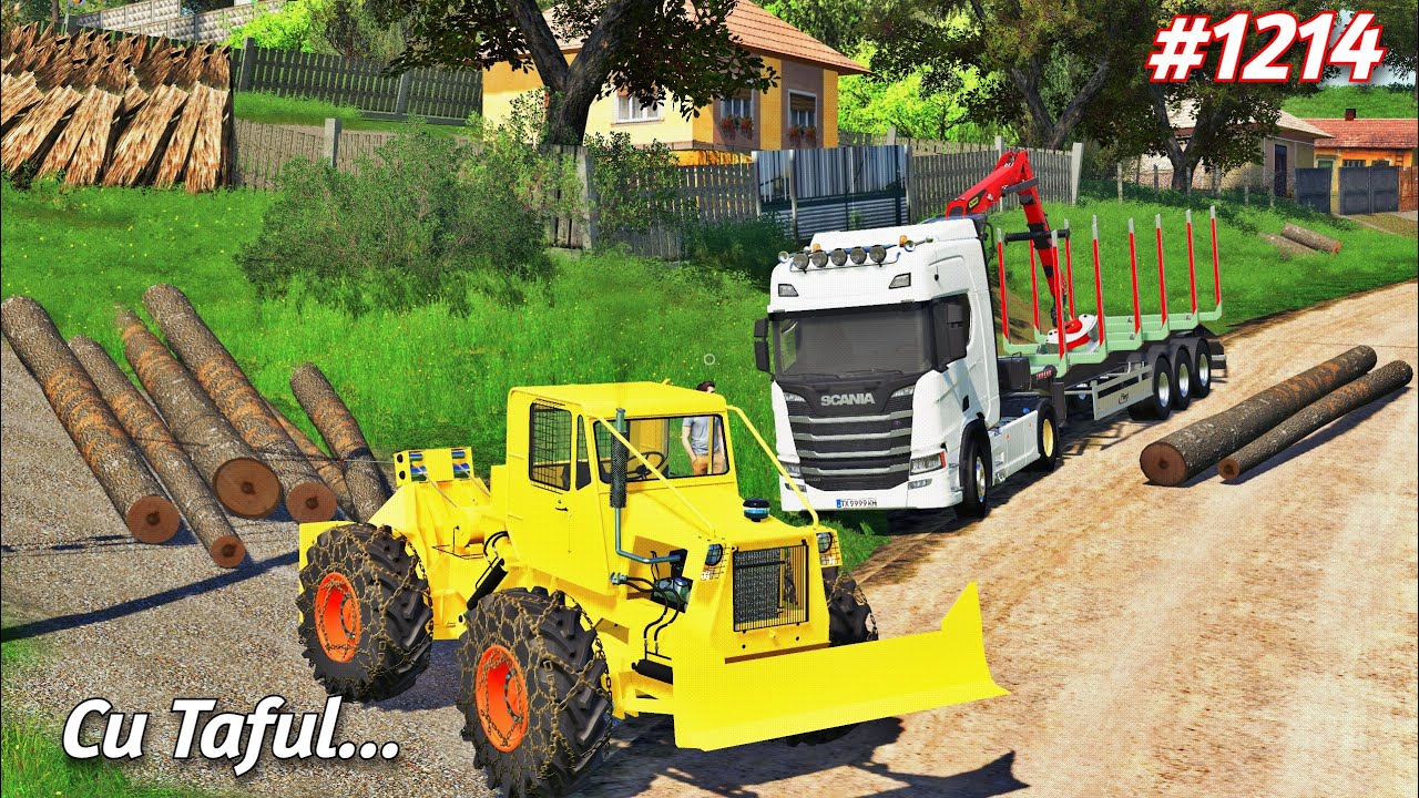 Ролевая игра на Думешти ///ТЯНИ БРЕВНА С ПОМОЩЬЮ СТОЛА [1214]-Farming Simulator 19