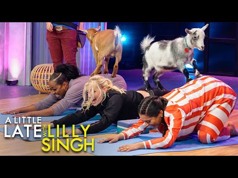 Goat Yoga with Beth Behrs and Tichina Arnold