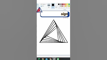 Triangle Design In MS Paint || paint Designing #shorts #trending #microsoft #paint #ytshort #viral