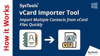 vCard Importer – Import VCF File to Outlook | VCF Import Tool | vCard Import Software for Windows screenshot 4