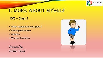 1. More about myself - Wings to learn - Term1 - EVS - Class 2 - Lesson With Answers