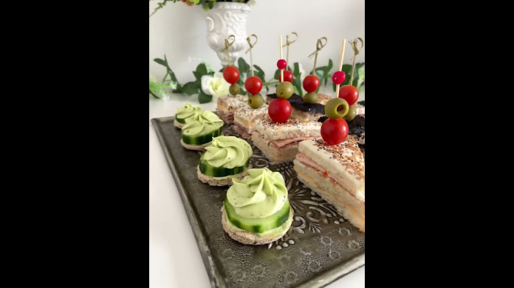 Apéro dînatoire avec du pain de mie