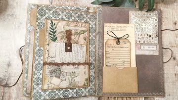 Altered file folder tutorial - Part 4 - Tim Holtz - Junk Journal