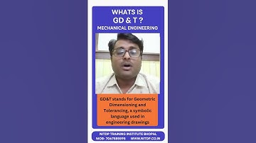 What is GD&T? | Engineering Drawing Explained in 60 Seconds | NITDP Bhopal